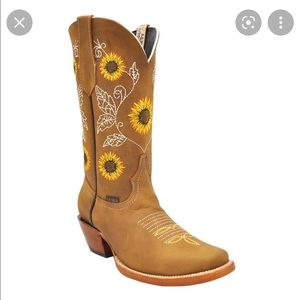 Sunflower Embroidered – Square Toe cowgirl boots